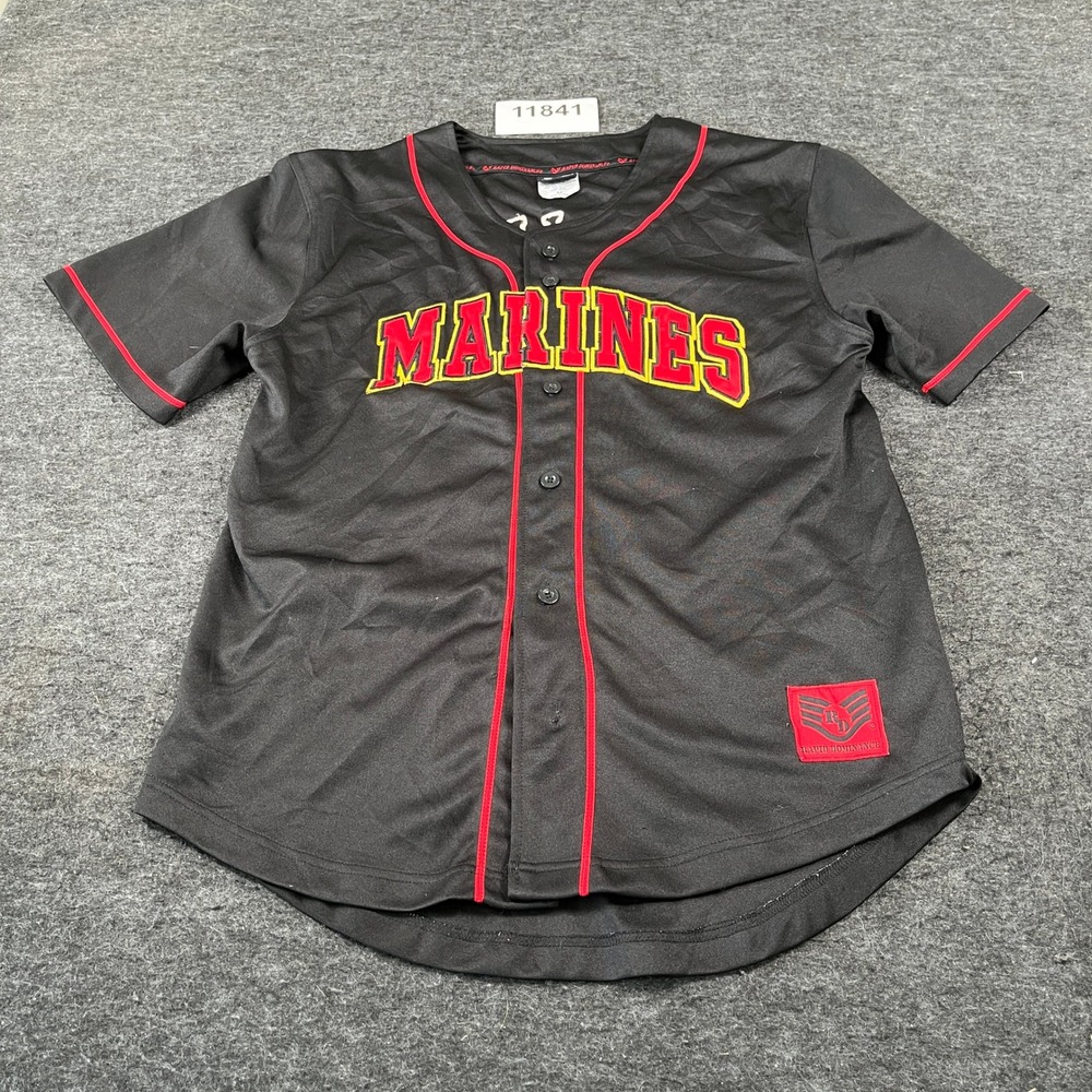 Rapid Dominance Military US Marines Military Baseball Jersey Mens Medium Black